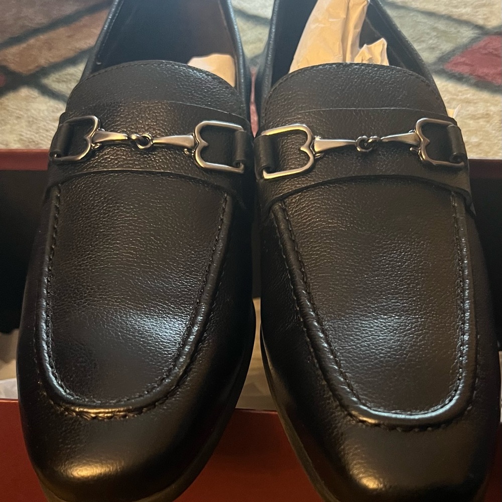 Bruno Magli Mamante Double Gore Bit Loafer size 8.5 color Black